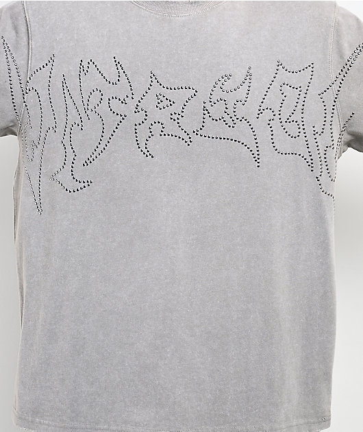 Vitriol Nail Head Grey Wash T-Shirt