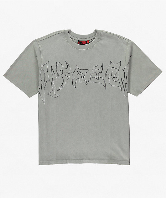 Vitriol Nail Head Grey Wash T-Shirt