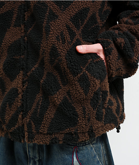 Vitriol Oath Black & Brown Boxy Tech Fleece Jacket | Zumiez