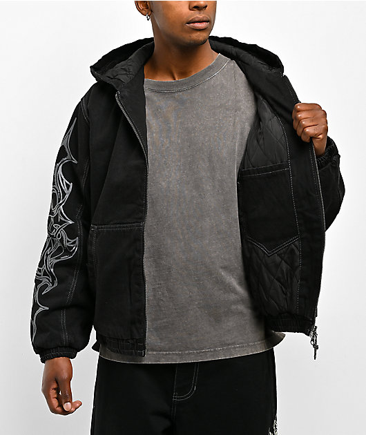 Vitriol Oblivion Black Wash Denim Crop Jacket