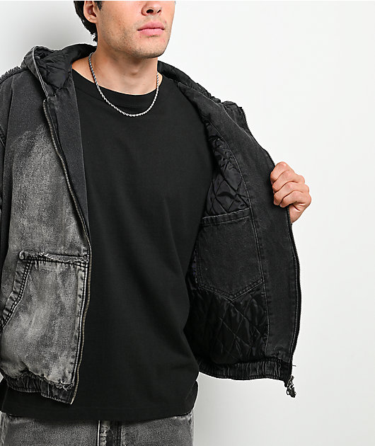 Vitriol Oblivion Depth With Destruction Wash Denim Crop Jacket