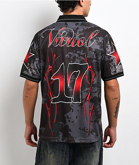 Vitriol Prevail Black Camo Soccer Jersey