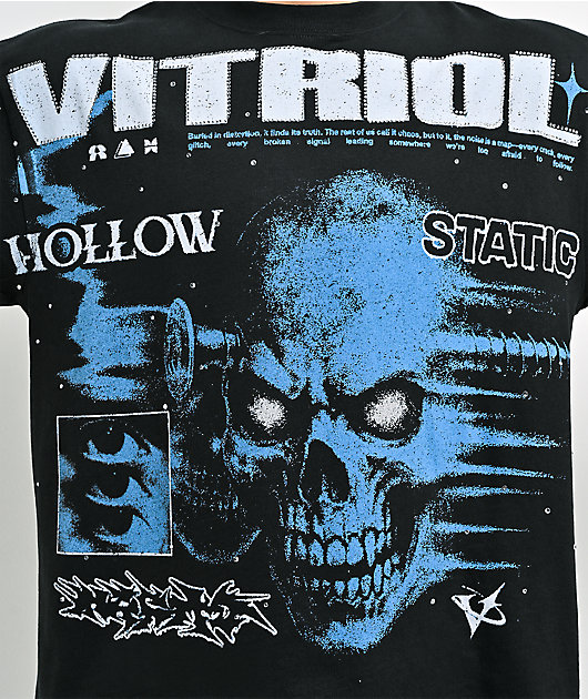 Vitriol Printed Collage Black T-Shirt
