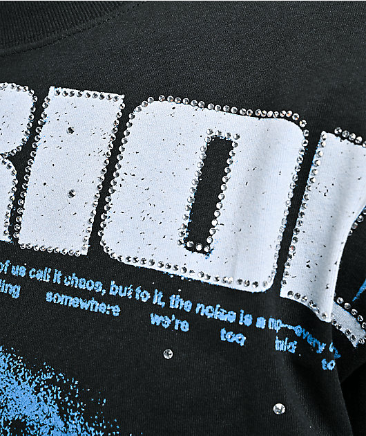 Vitriol Printed Collage Black T-Shirt