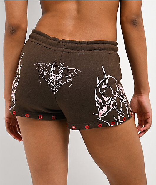 Vitriol Raya Brown Micro Shorts