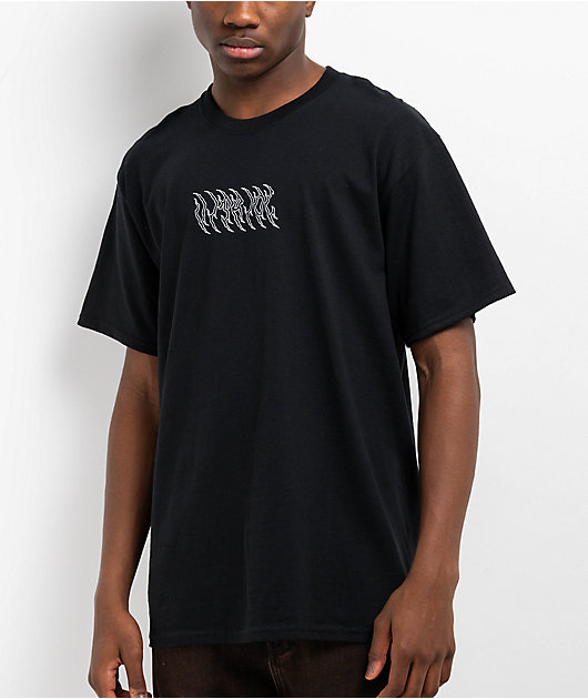 Vitriol Akeelah Black & White Layered Long Sleeve T-Shirt