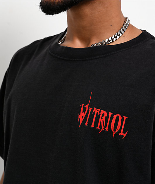 Vitriol Sacrifice Charcoal Wash Boxy T-Shirt | Zumiez