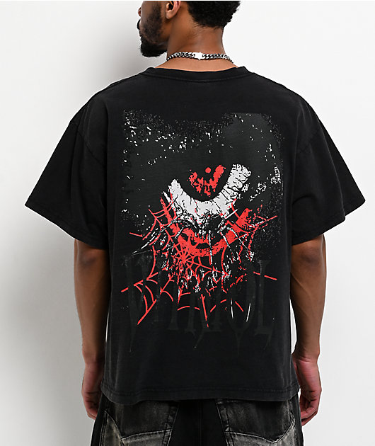 Vitriol Sacrifice Charcoal Wash Boxy T-Shirt | Zumiez