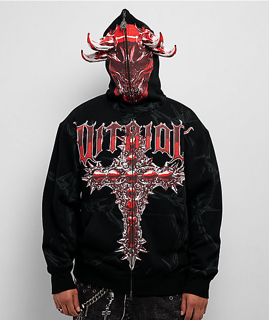 Vitriol Sacril Black Zip Hoodie | Zumiez