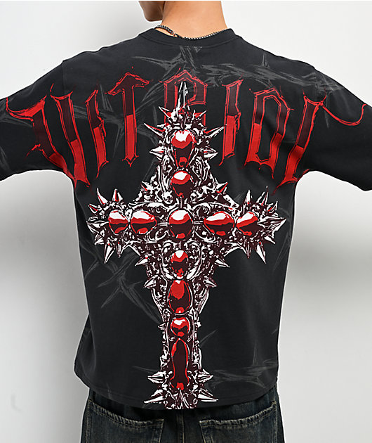 Vitriol Sacrilege Black Boxy T-Shirt