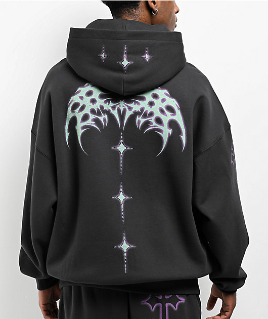 トップス sculptor Beaded Saint Hoodie Charcoal Beaded Saint Hoodie Zip-Up Charcoal – Sculptor