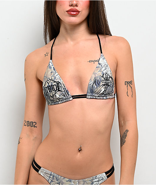 水着 SeaRoomlynn STONE TRIANGLE BIKINI Geo Melon Sustainable Triangle Bikini | Snapper Rock