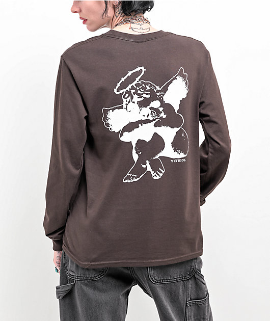 Tシャツ・カットソー THE COLDEST MOMENT TCM eternal long sleeve brown thecoldestmoment