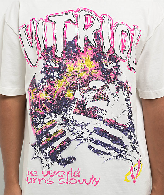 Vitriol Slow Burn White T-Shirt
