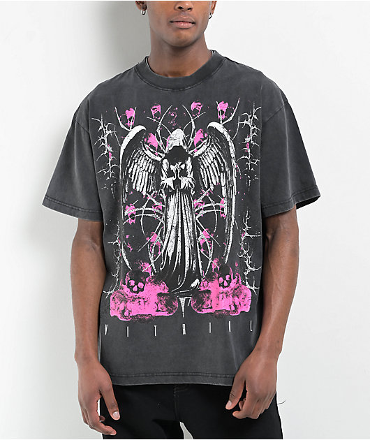 Vitriol Sorrow Black Wash T-Shirt | Zumiez