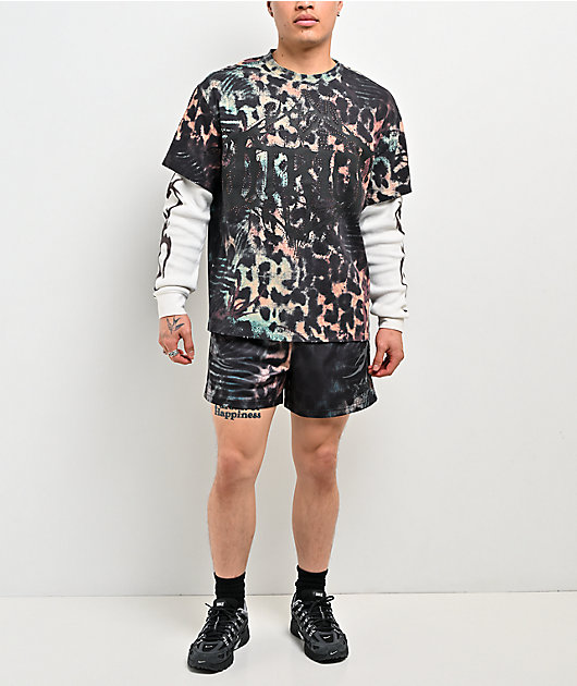 Vitriol Spawn Leopard 2fer Black & White Long Sleeve T-Shirt