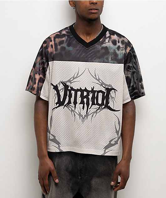 Vitriol Spawn Off White Boxy Crop Football Jersey