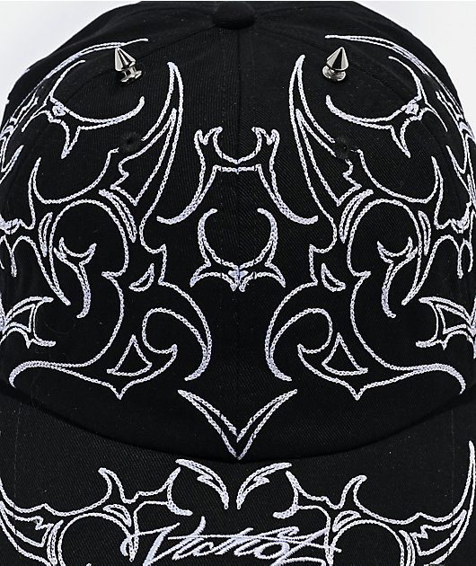 Vitriol Spiked Black Strapback Hat