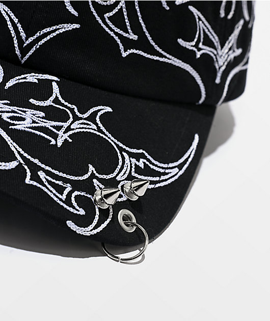 Vitriol Spiked Black Strapback Hat
