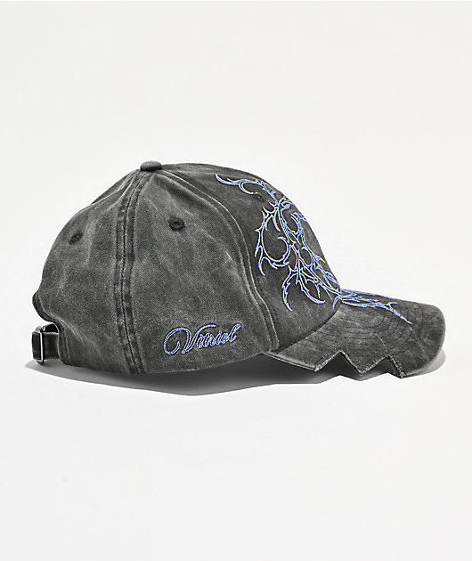 Vitriol Stoker Black Wash Strapback Hat
