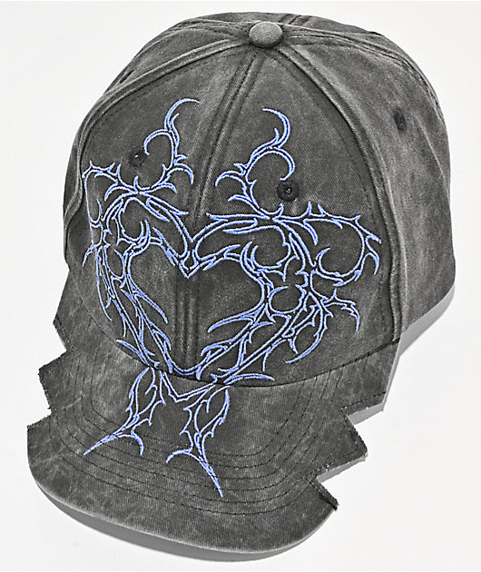 Vitriol Stoker Black Wash Strapback Hat