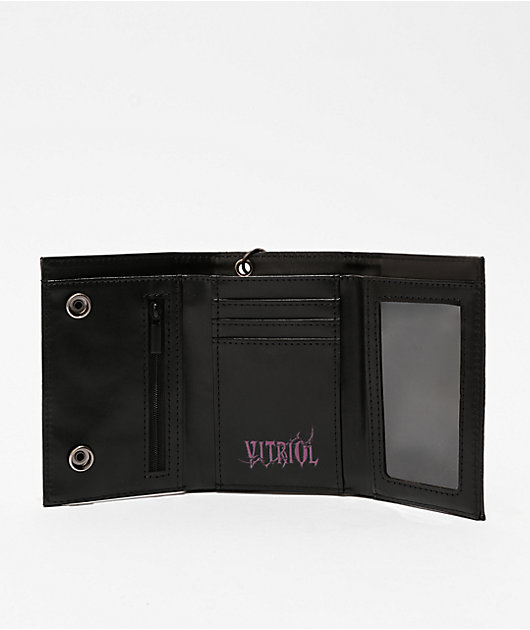 Vitriol Studded Angel Black Chain Wallet | Zumiez