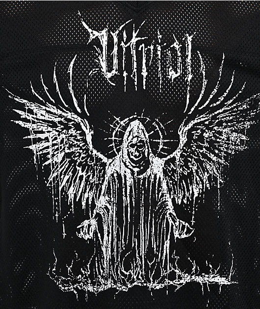 Vitriol Summoned Black Crop Football Jersey