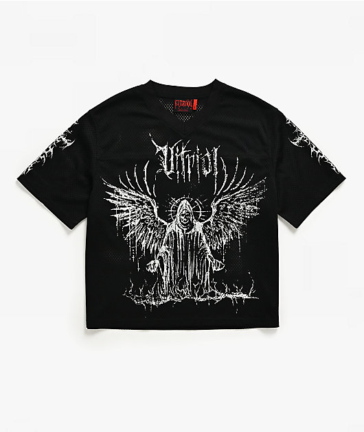 Vitriol Summoned Black Crop Football Jersey
