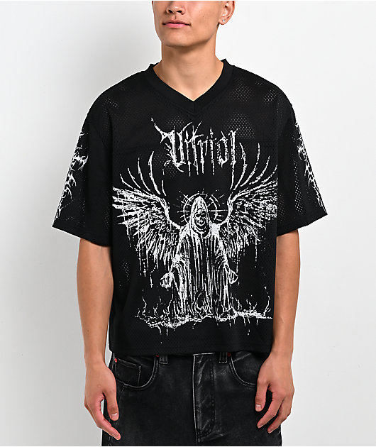 Vitriol Summoned Black Crop Football Jersey