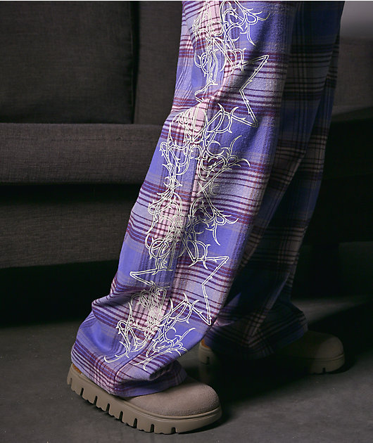Vitriol Summoned Light Purple Plaid Lounge Pants