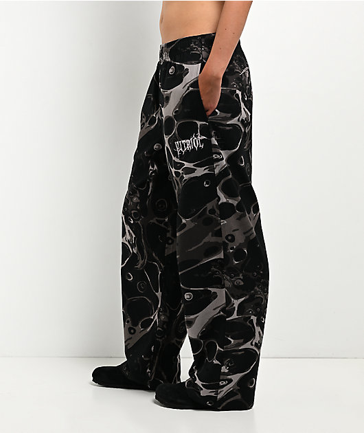 Vitriol Summoned Marble Black Lounge Pants