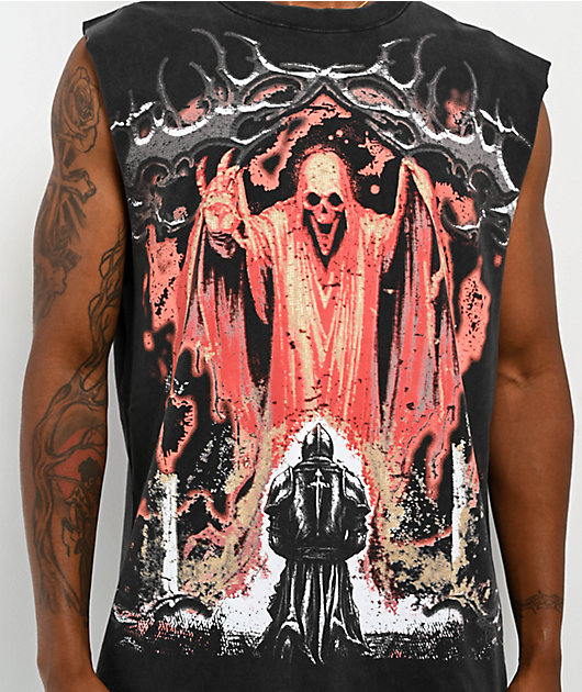 Vitriol Sworn Black Wash Tank Top