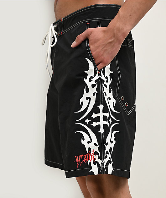 Vitriol Tattoo Black Board Shorts