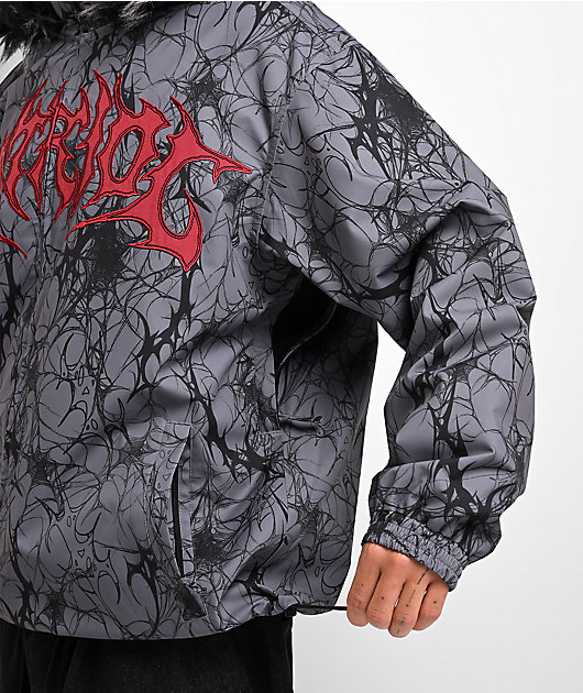 Vitriol Thorn Fur Trim Grey 10K Snowboard Jacket 2027