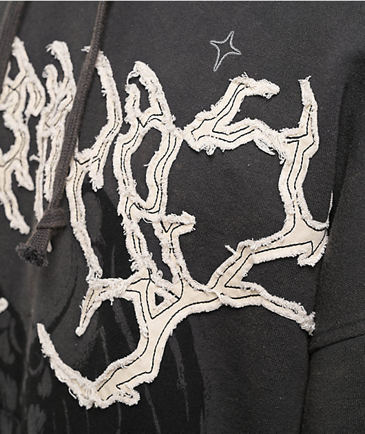 Vitriol Thunder Black Wash Boxy Hoodie
