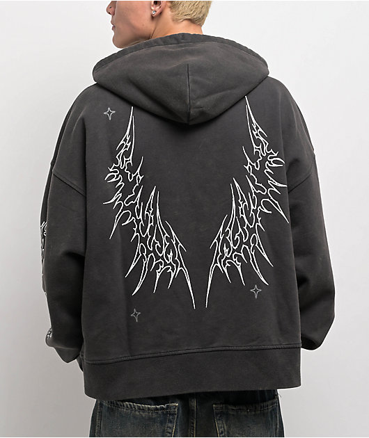 Vitriol Thunder Black Wash Boxy Hoodie | Zumiez