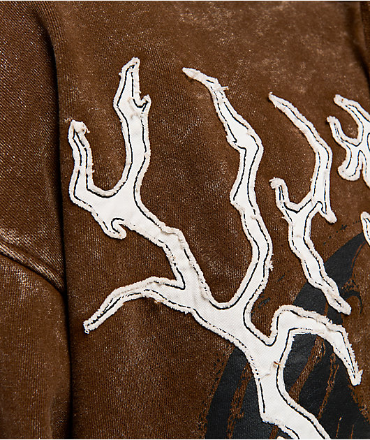 Vitriol Thunder Brown Wash Hoodie