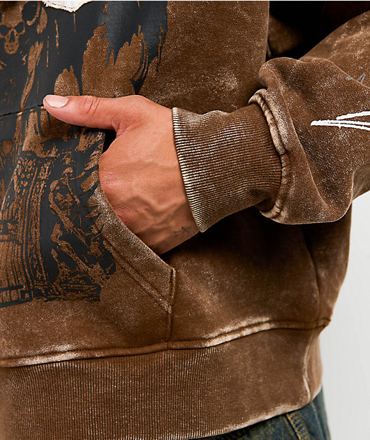 Vitriol Thunder Brown Wash Hoodie