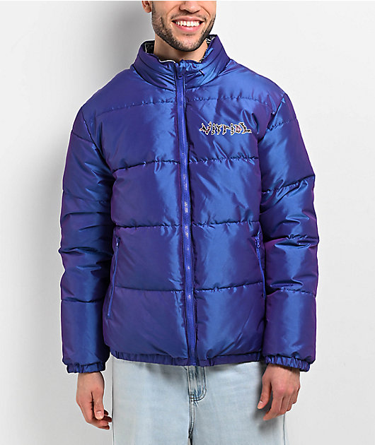 Vitriol Verso Purple Reversible Puffer Jacket Zumiez