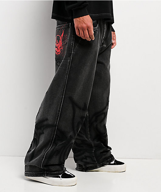 Vitriol Void Brimstone Wash Ultra Wide Canvas Pants | Zumiez