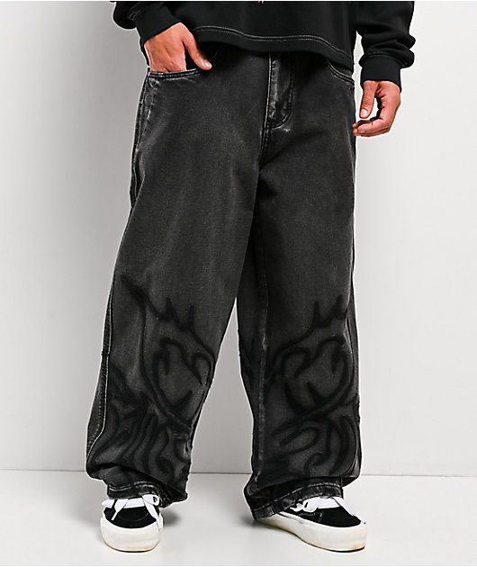 Vitriol Void Brimstone Wash Ultra Wide Canvas Pants | Zumiez