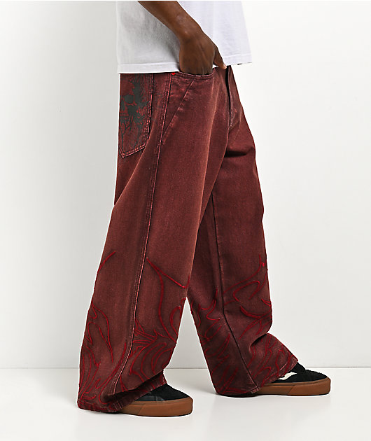 Vitriol Void Tetanus Wash Ultra Wide Canvas Pants