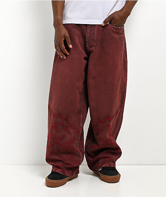 Vitriol Void Tetanus Wash Ultra Wide Canvas Pants