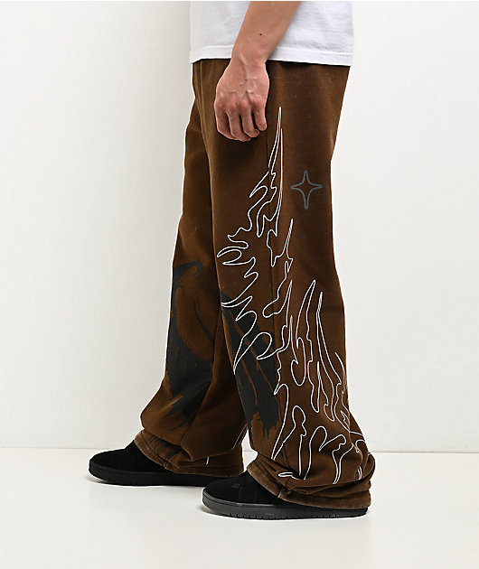 Vitriol Void Thunder Brown Wash Sweatpants