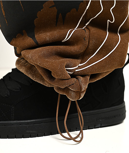 Vitriol Void Thunder Brown Wash Sweatpants