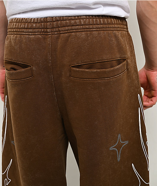 Vitriol Void Thunder Brown Wash Sweatpants