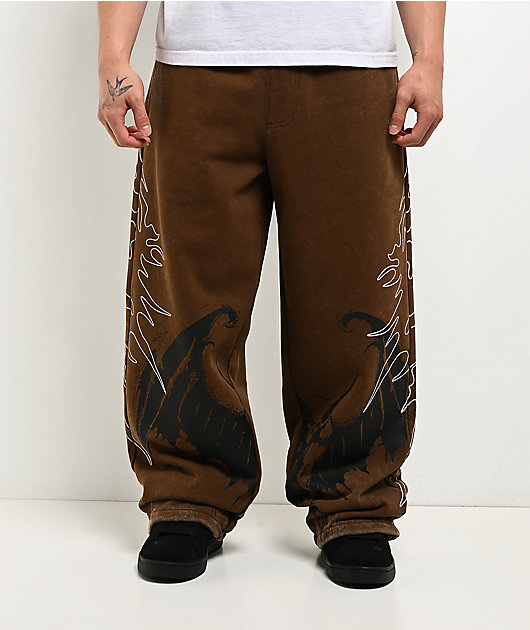 Vitriol Void Thunder Brown Wash Sweatpants