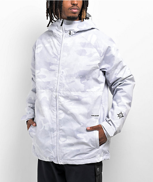 2836 20K chaqueta de snowboard con camuflaje blanco