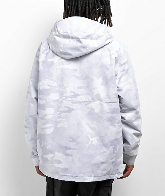 Volcom 2836 White Camo 20K Snowboard Jacket
