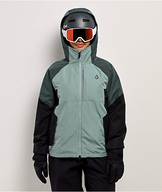 Volcom Agate Grey & Black 10K Insulated Snowboard Jacket | Zumiez